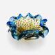 Coupe Murano – Bullicante - inclusion Or & Argent  – Circa 1960
