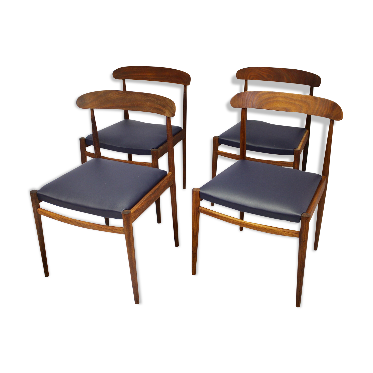 4-Pack Scandinavian chairs 1960