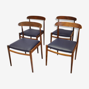 4-Pack Scandinavian chairs 1960
