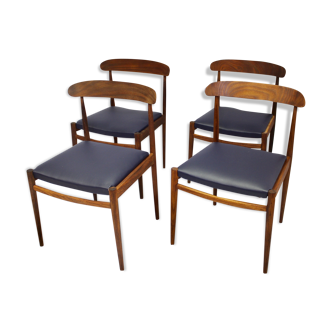 4-Pack Scandinavian chairs 1960