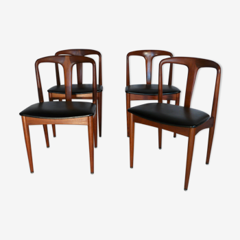 Four vintage Scandinavian chairs Johannes Andersen