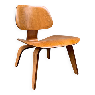 Fauteuil LCW Lounge Chair frêne Eames pour Evans / Herman Miller 1950s