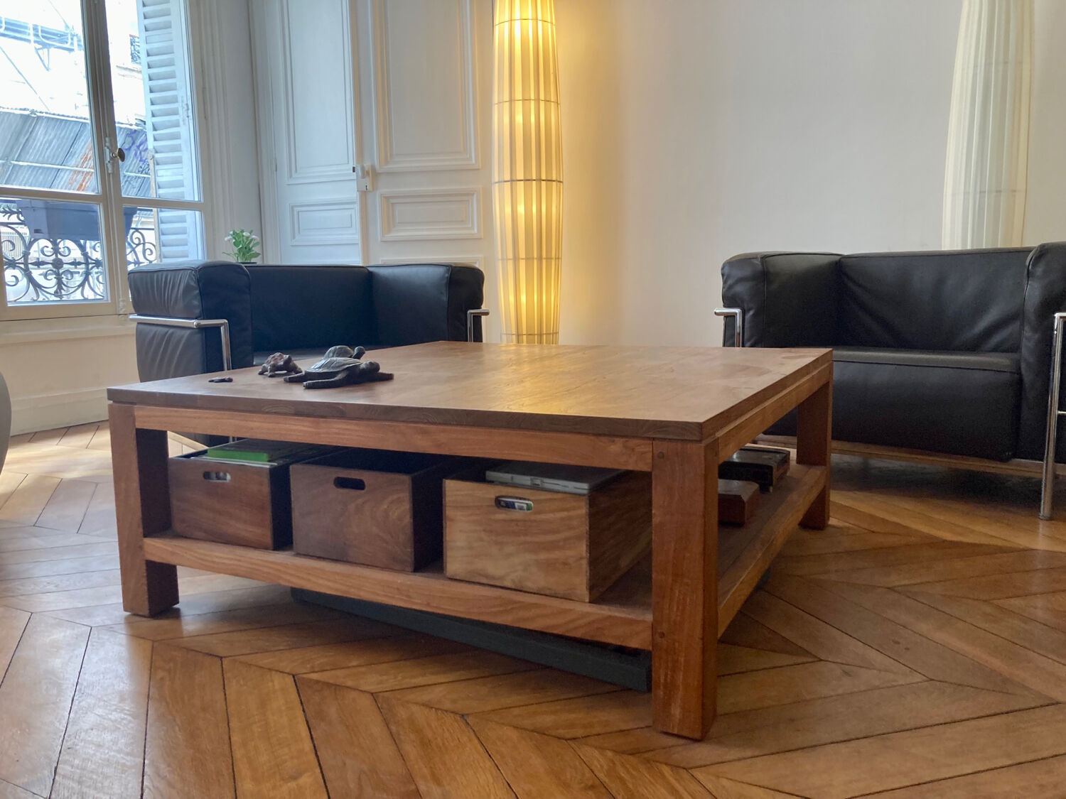 Teak coffee table
