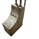 Floor lamp, vintage 1970 in travertine and chrome