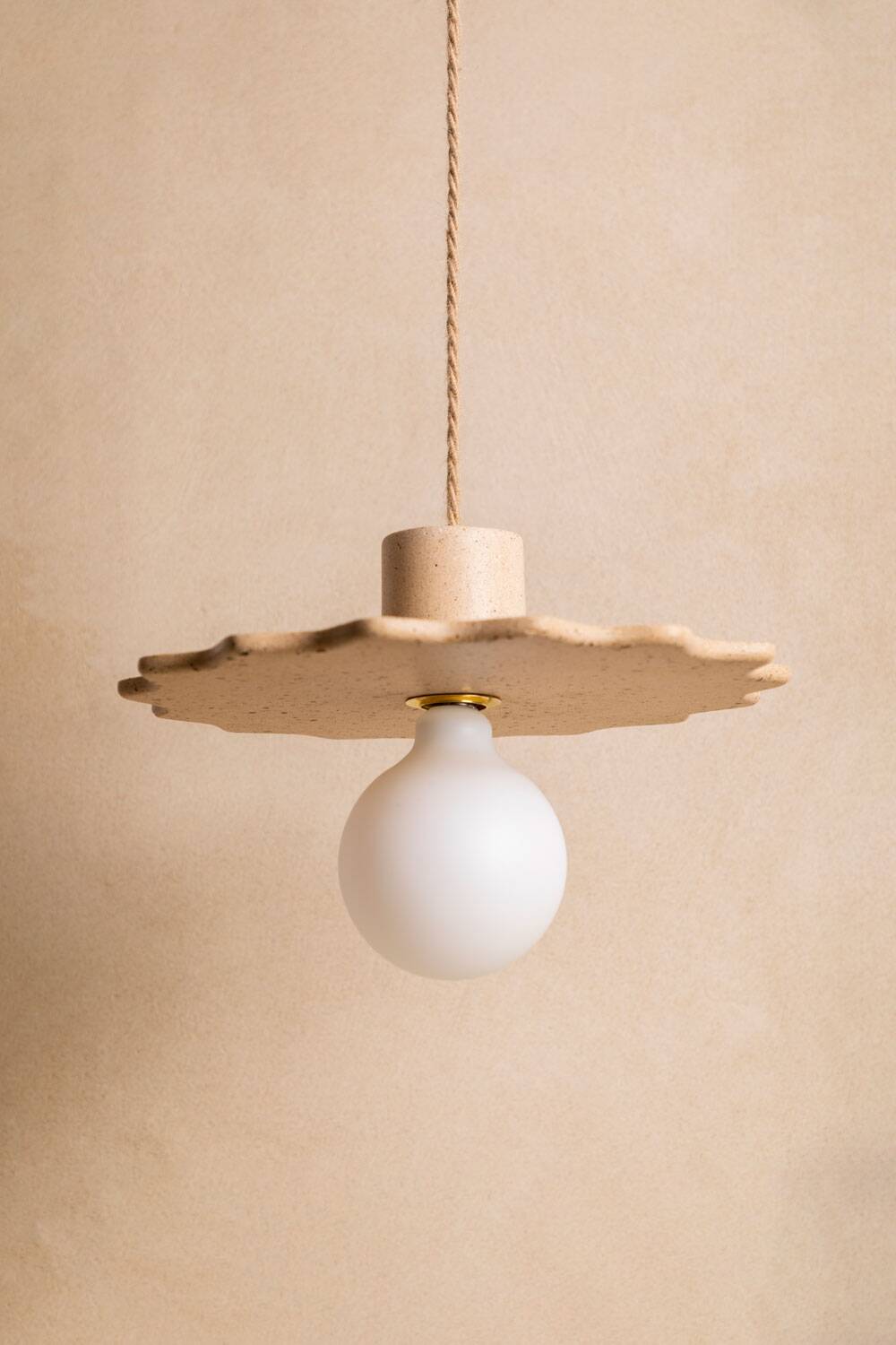 ELLA pendant light in beige concrete