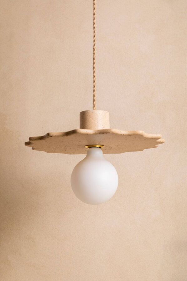 Suspension ELLA en béton beige