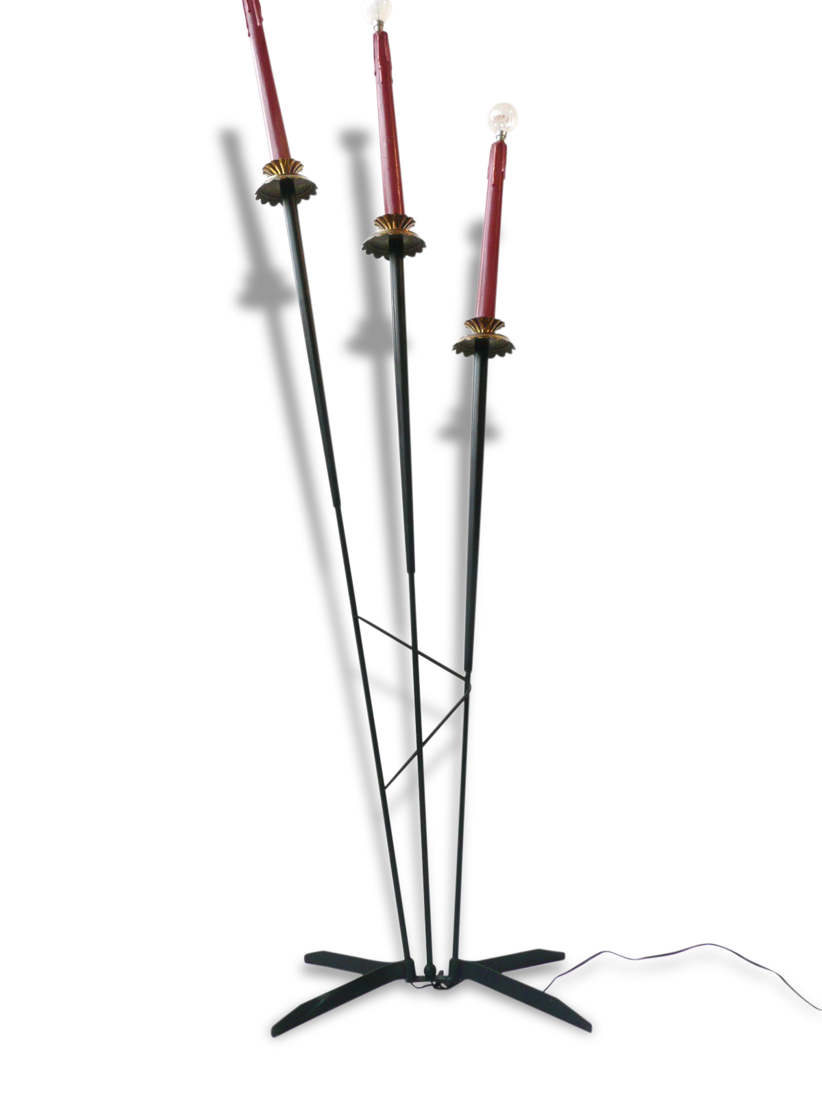 Lamppost in candlelight 50s vintage 1950 to restore