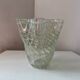 Filigree handkerchief-shaped glass vase with corolla neck