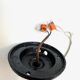 Wall lamp COL de Cygne authentic steel cast old lamp 1920 1930