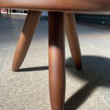 Low shepherd stool by Charlotte Perriand, edition Cassina