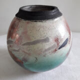 Raku vase 13x13 cm