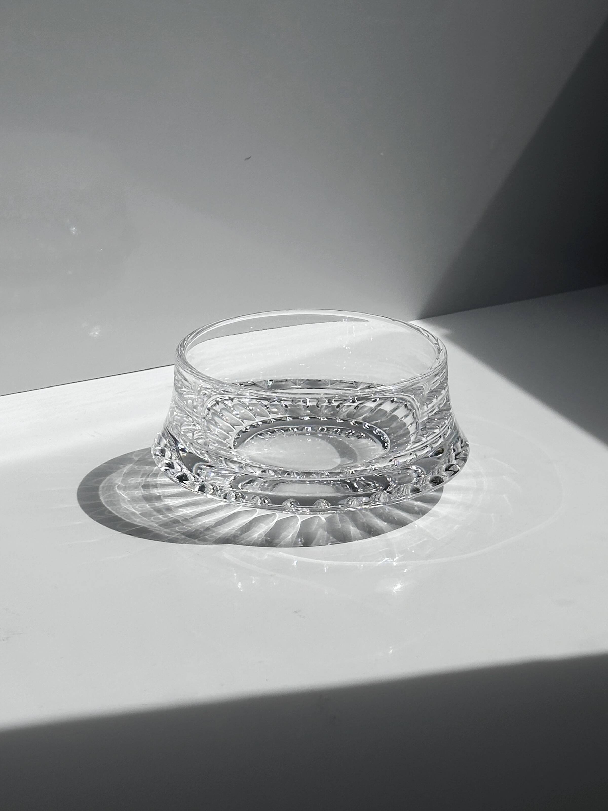 small crystal glass vide poche / bowl - 1960s
