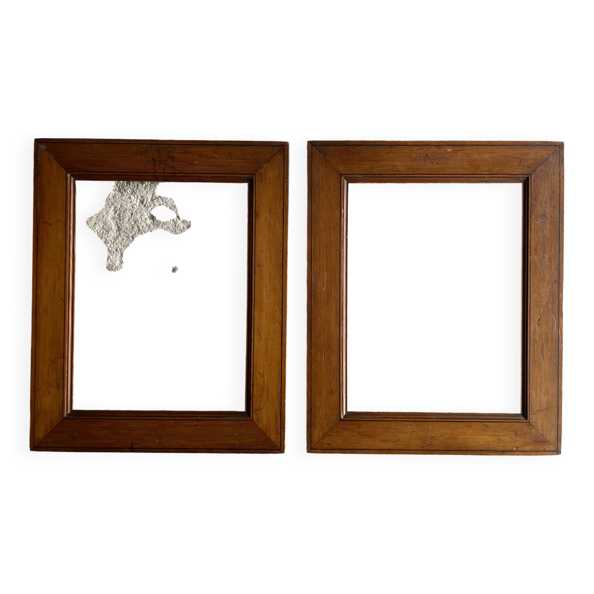 Set of 2 old pichpin frames, key mounting