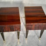 1 pair of vintage bedside tables from the 1960s