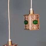 Plafonniers, Danemark années 1960, laiton, 2 pièces