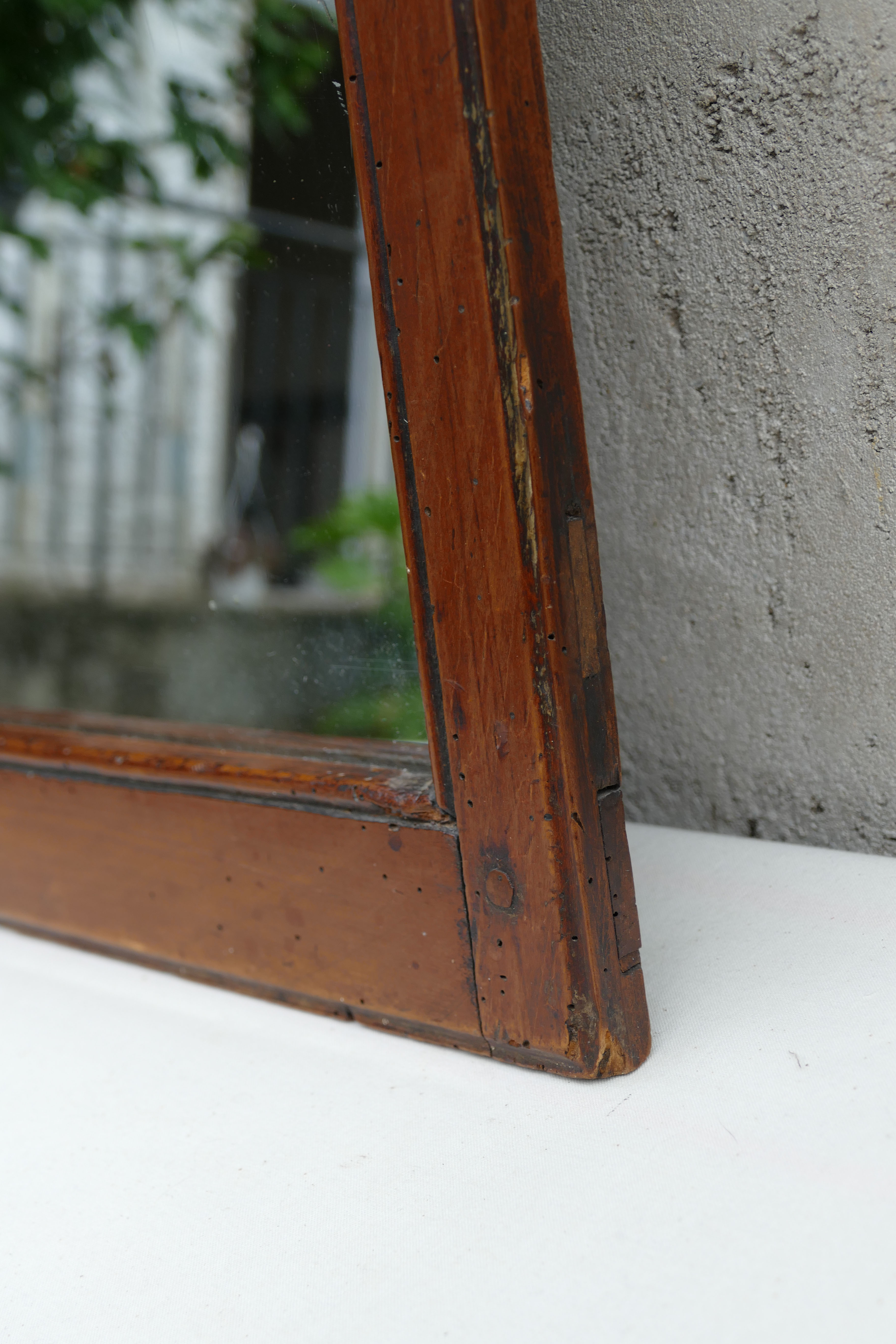 Antique wooden mirror 36x49cm