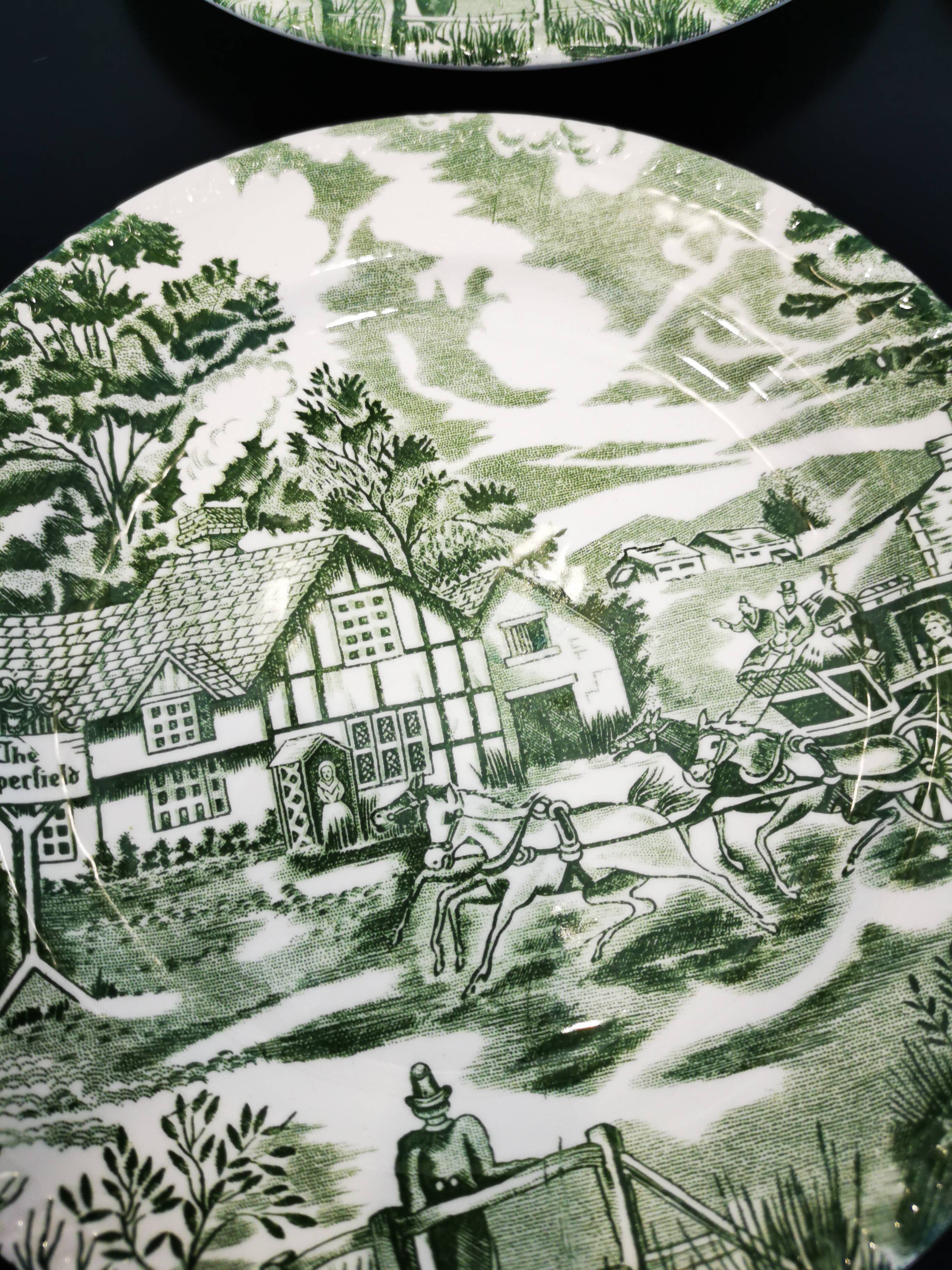 Set of 6 dessert plates English Style Lunéville