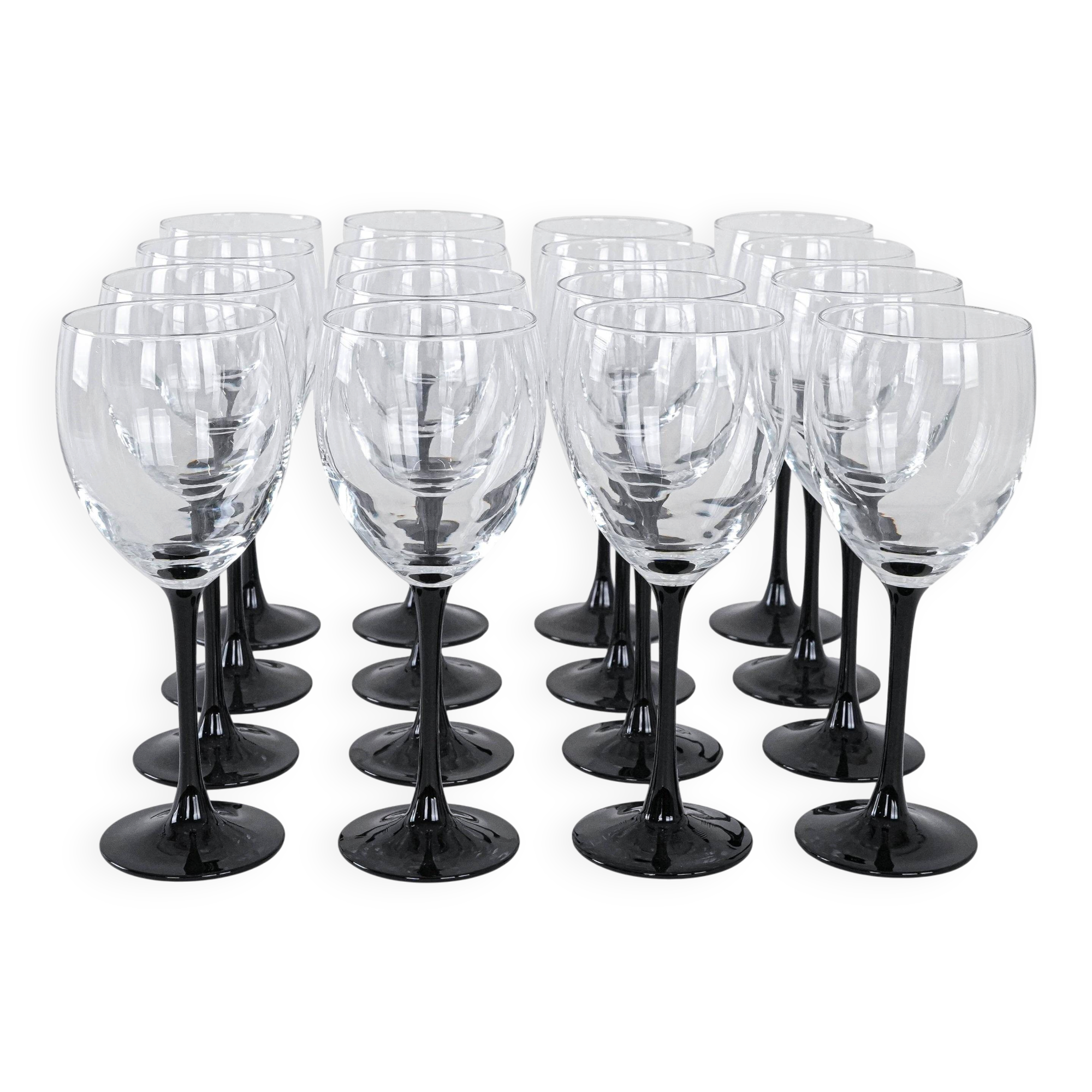 Set of wine glasses, Danish design, 1970s, manufactured in Denmark