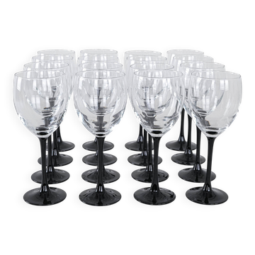 Set of wine glasses, Danish design, 1970s, manufactured in Denmark