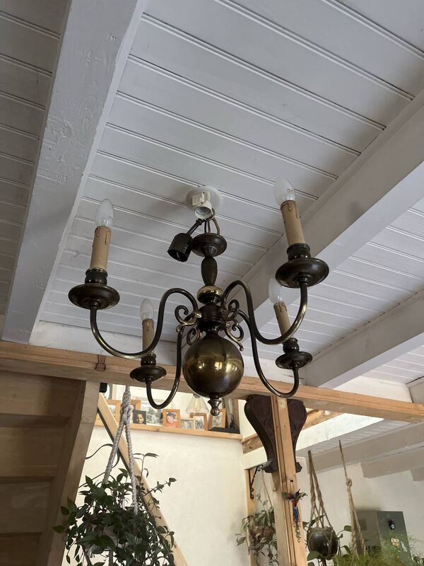 Lustre style Hollandais 4 branches