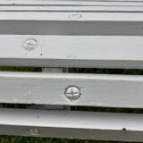 Old cast iron garden bench