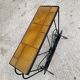 Vintage wrought iron console side table magazine rack