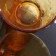 6 amber glasses Lever Vintage 1970s