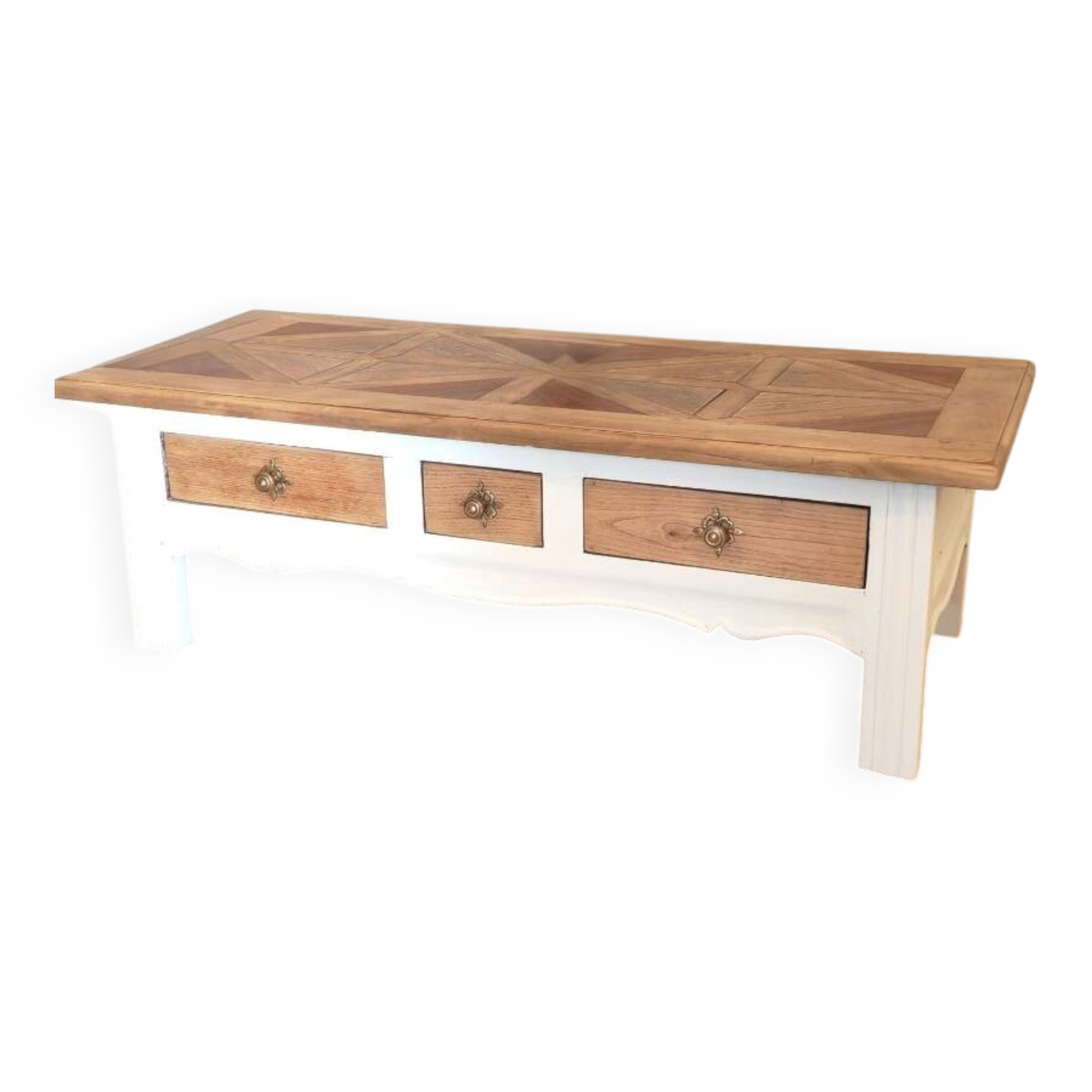 Louise - renovated solid oak coffee table