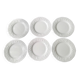 6 Assiettes plates Limoges  Ph. Deshoulières  Modèle California
