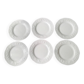 6 Assiettes plates Limoges  Ph. Deshoulières  Modèle California