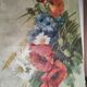 Oil painting on canvas "Country spray with poppies" 1910 signed