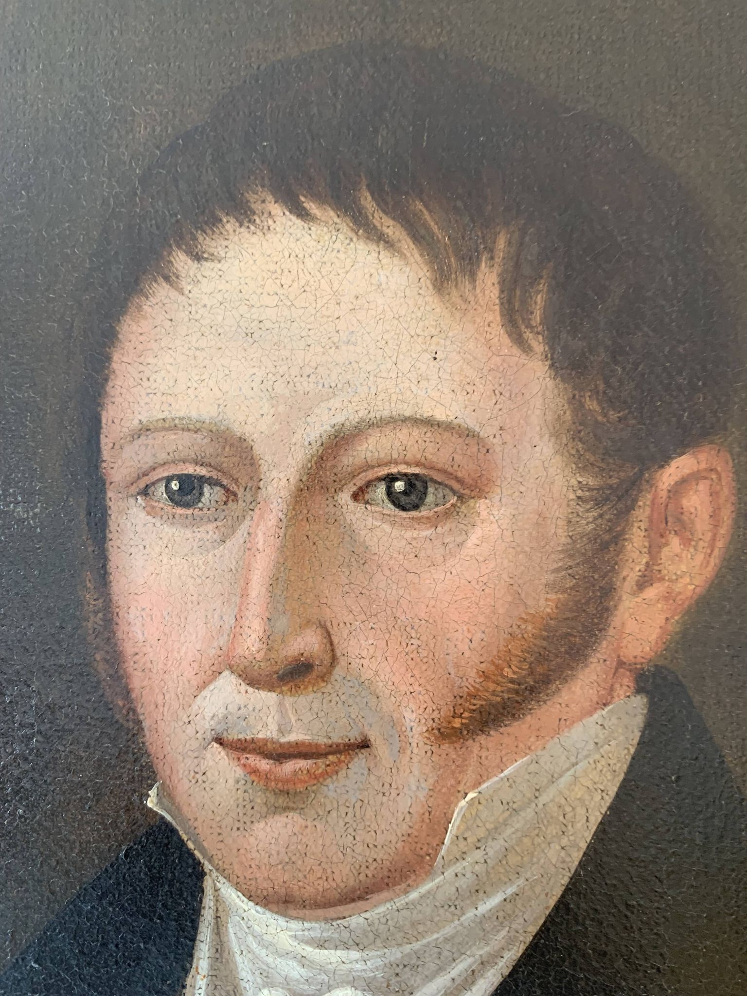 Antique Portrait Painting of a German Gentleman, 19th century