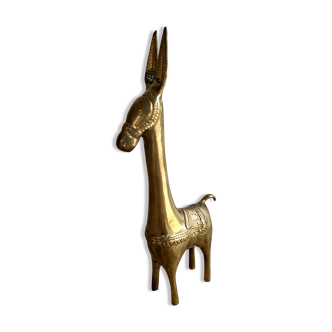 Figurine âne en laiton