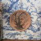 Jean Marais vintage terracotta plate from the 1970s surrealist