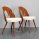 Chaises restaurées en noyer des années 1960 par Antonin Suman