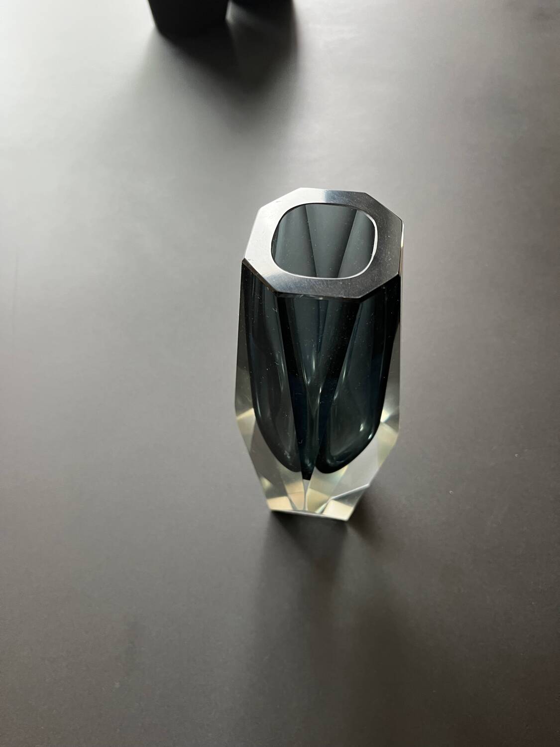 Sommerso Vase by Flávio Poli for Seguso, Murano