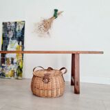 Banc de ferme en bois ancien