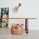 Old wooden farm bench