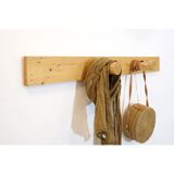 Charlotte Perriand, solid pine coat rack, 104 cm.