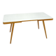 Coffee table vintage with white grey formica top