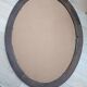 Antique oval beveled mirror