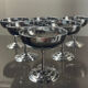 Series of 6 stainless steel ice cups by Letang Rémy 70s