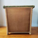 Wicker chest of drawers, 1970s-80s.