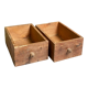 Pair of wooden drawers
