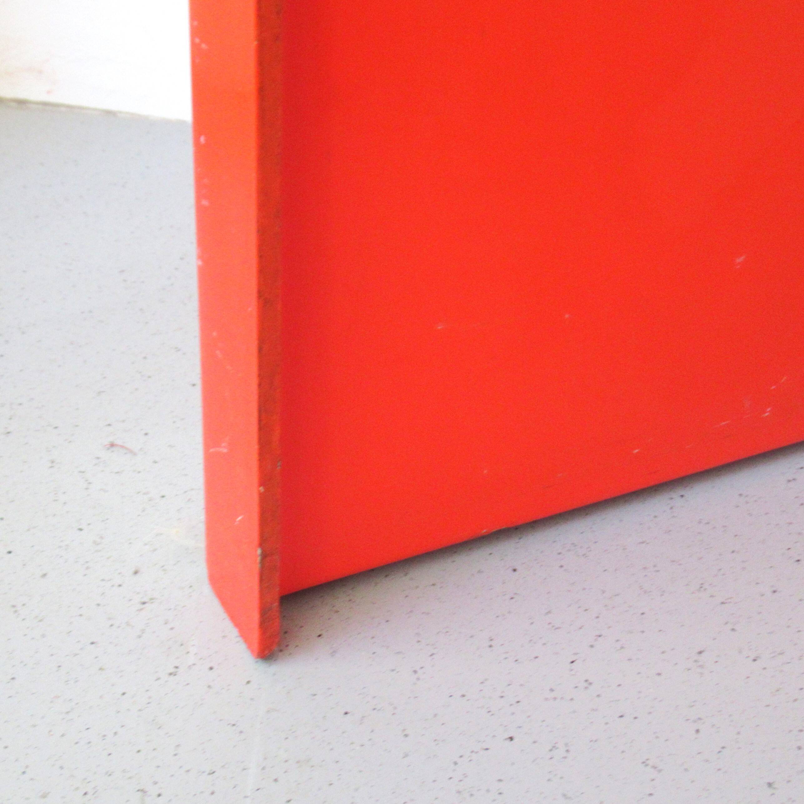 Bureau en fibre de verre orange Années 60