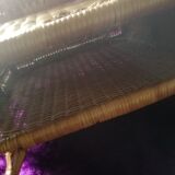 Wicker folding chair