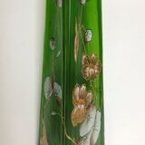 Large enamelled glass vase