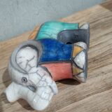 Vintage handcrafted elephant statuette