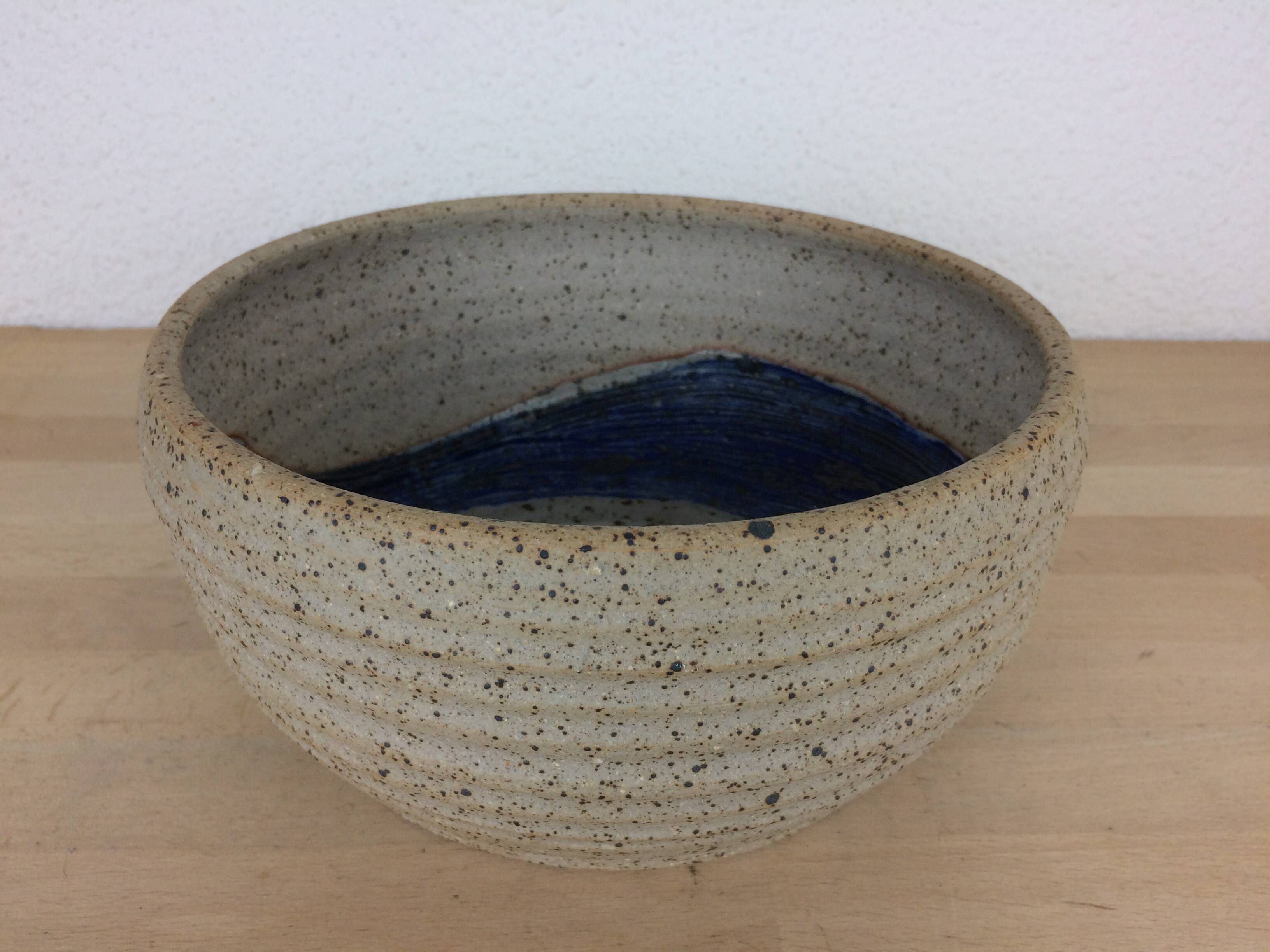 Scandinavian stoneware bowl Denmark 25 cm