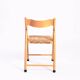 Vintage Italian straw folding chairs, set of 3